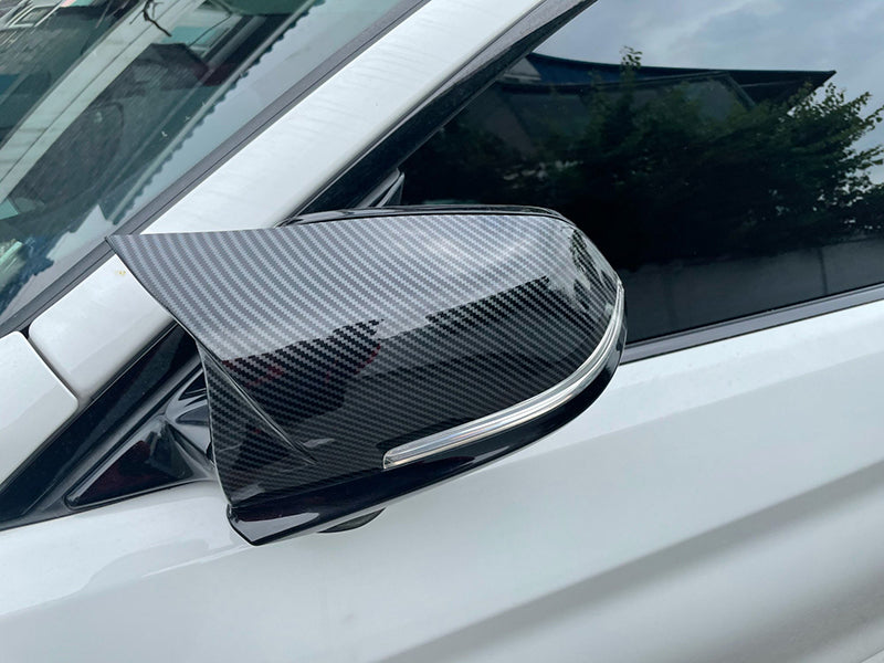Coque de rétroviseur noir brillant ou carbon pour BMW F44 Active F40 X1 F48 F49 F39
