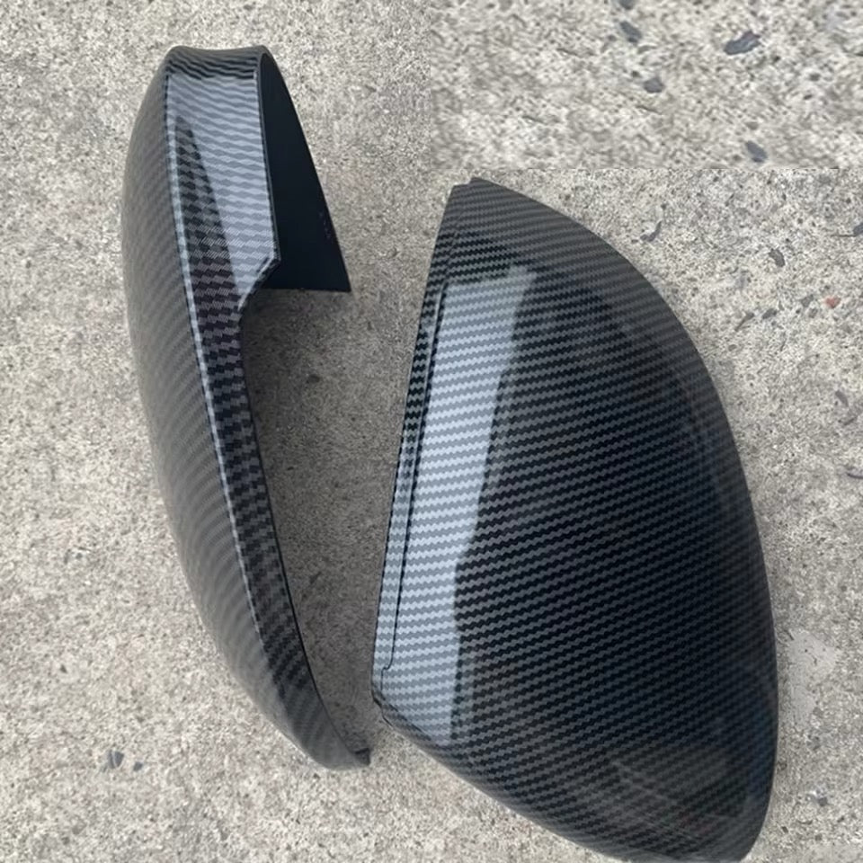 Coque de rétroviseur noir brillant ou carbone pour Volkswagen GOLF 8