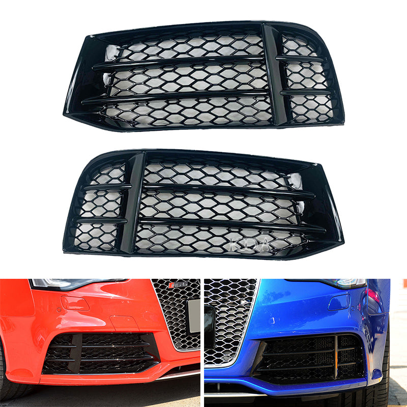 Grille de pare-chocs avant antibrouillard en nid d'abeille pour Audi RS5 2013-2016