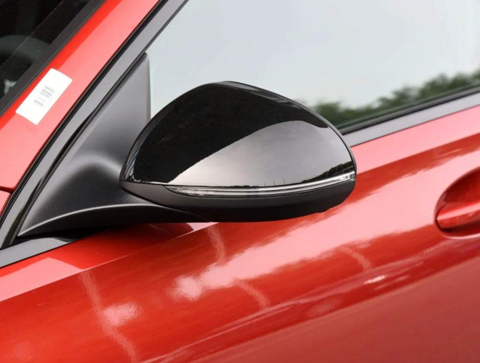 coque de rétroviseur noir brillant ou carbone pour Mercedes C E S GLC classe W206 X206 S206 X254 W214 W223