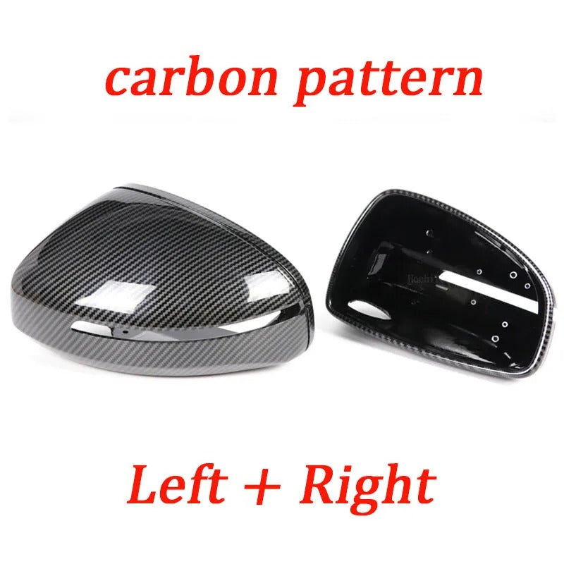 coque de rétroviseur couleurs carbon pour AUDI TT TTS TTRS MK2 8J R8 42 noir brillant ou carbon