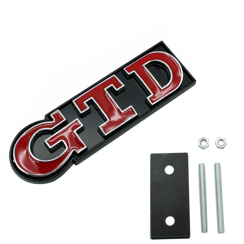 emblème calandre VW GTD Polo Golf 4 5 6 7 GTD MK4 MK5 MK6 MK7