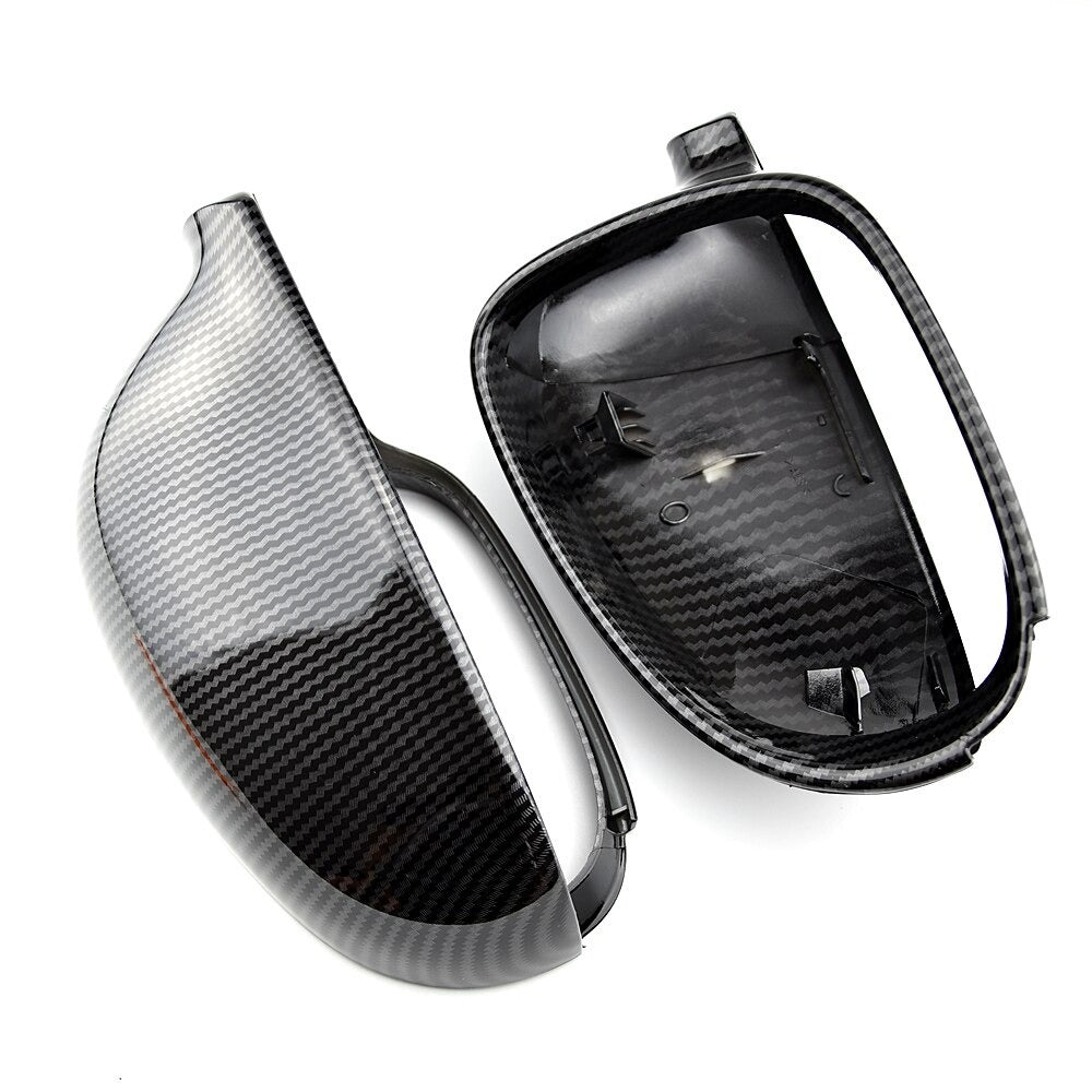 coque rétroviseur pour VW GOLF 5 V, MK5 GTI, Jetta, Passat B5.5 ou B6, EOS, Sharan couleur NOIR brillant ou CARBONE