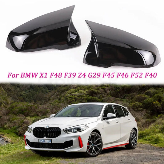 Coque de rétroviseur noir brillant ou carbon pour BMW F44 Active F40 X1 F48 F49 F39