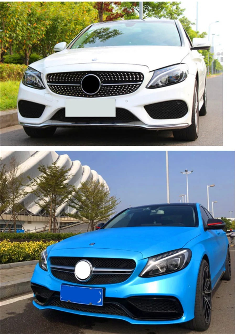 Calandre de Pare-Choc Avant avec ou sans Caméra pour Mercedes Benz Classe C W205  2014-2018