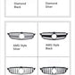 Calandre de Pare-Choc Avant avec ou sans Caméra pour Mercedes Benz Classe C W205  2014-2018