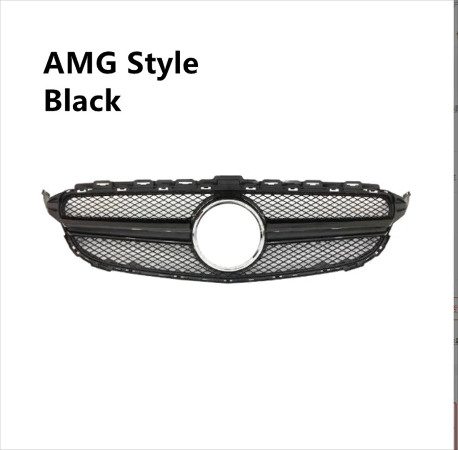 Calandre de Pare-Choc Avant avec ou sans Caméra pour Mercedes Benz Classe C W205  2014-2018