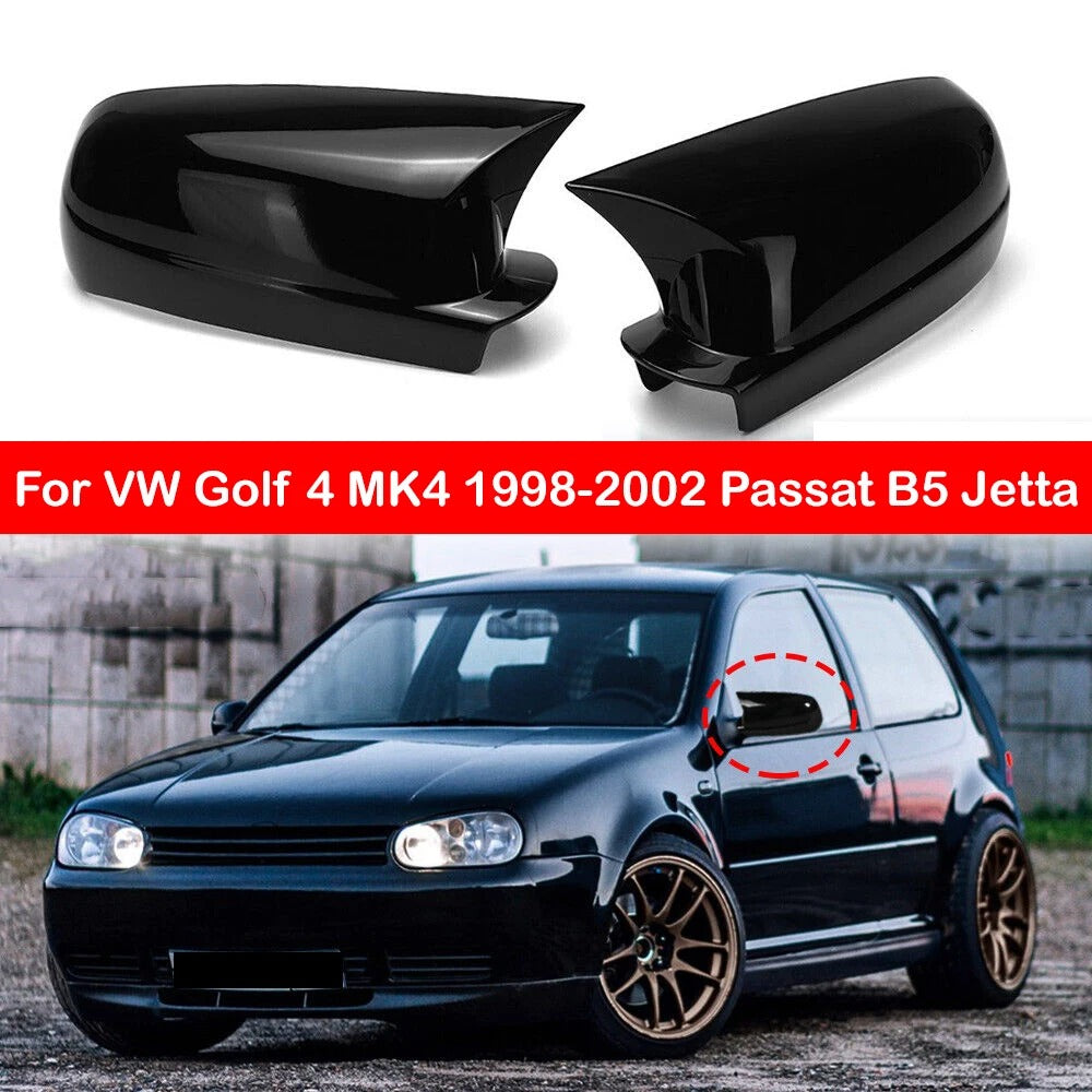 coque de rétroviseur pour Golf 4 MK4 1998-2002 Passat B5 Jetta couleur noir ou carbone