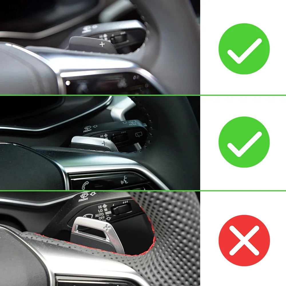 extension palette volant pour Audi A6 S6 C8 A7 S7 4K A8 S8 4N Q8 E-tron Sportback 2019-2024