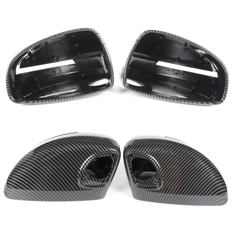 coque de rétroviseur couleurs carbon pour AUDI TT TTS TTRS MK2 8J R8 42 noir brillant ou carbon