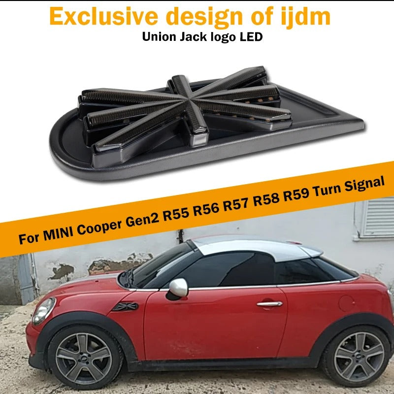 clignotant latéral dynamique pour MINI Cooper R55, R56, R57, R58, R59, 2 pièces