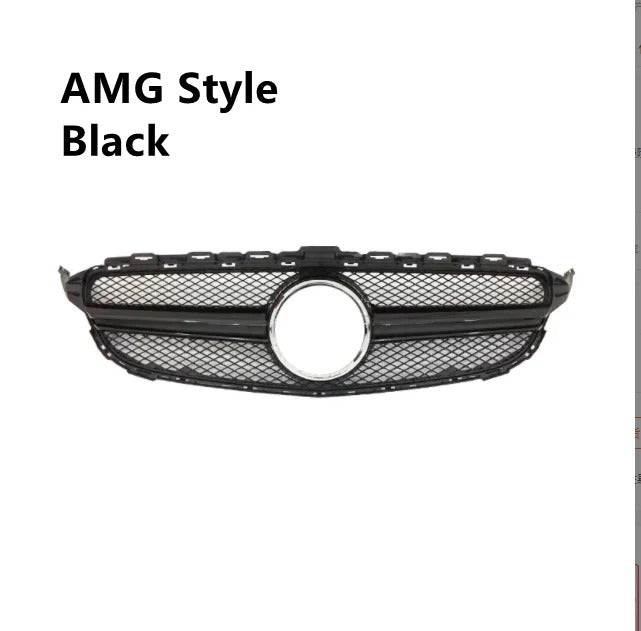 Calandre de Pare-Choc Avant avec ou sans Caméra pour Mercedes Benz Classe C W205  2014-2018