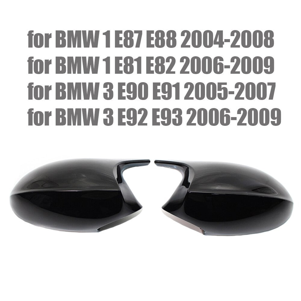 2x Coques rétroviseurs Noir brillant BMW série 3 E90 E91 (08-12) E92 E93  LCI (10-14)