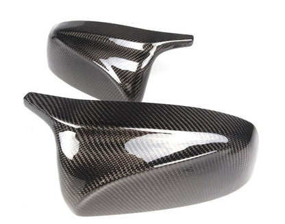 Coque rétroviseur BMW W5 W6 E70 E71 2007-2013 couleur CARBONE ou NOIR brillant