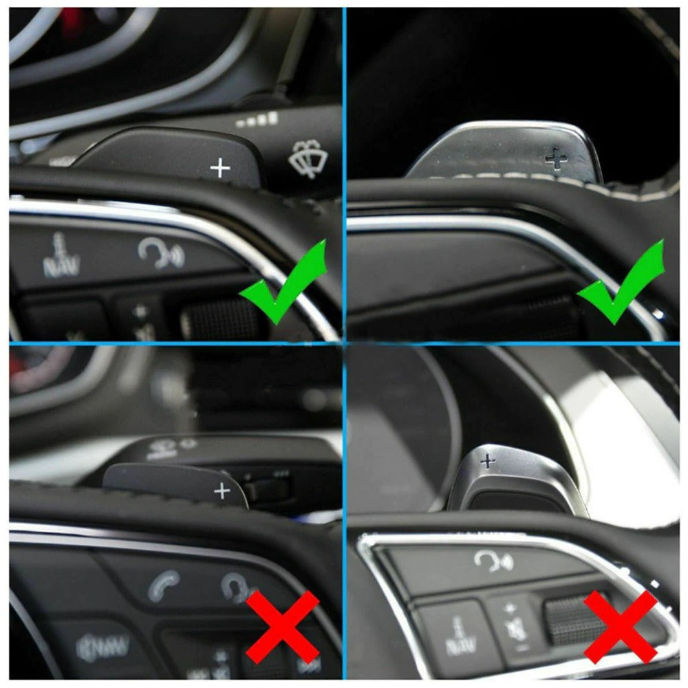 extension de palette volant pour AUDI A3 S3 A4 B8 A5 S5 A6 S6 A8 R8 Q5 Q7 TT